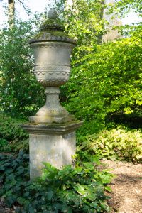 William Kent Longleat Aged Garden Urn on Pedestal